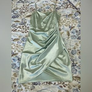 Pastel green body con dress